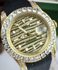 Đồng hồ Rolex GMT-Master II Fake cao cấp máy Nhật đính đá 40mm