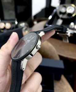 Đồng hồ nam dây cao su Daniel Wellington Iconic Motion màu đen