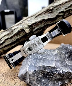 Đồng hồ nam dây cao su Daniel Wellington Iconic Motion màu đen