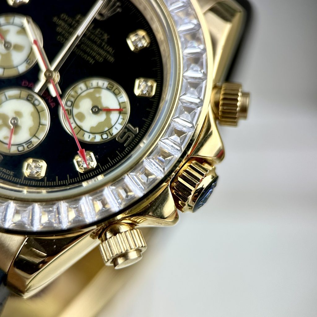 Đồng hồ nam Rolex Daytona đính đá Super Fake 11 máy Nhật 40mm