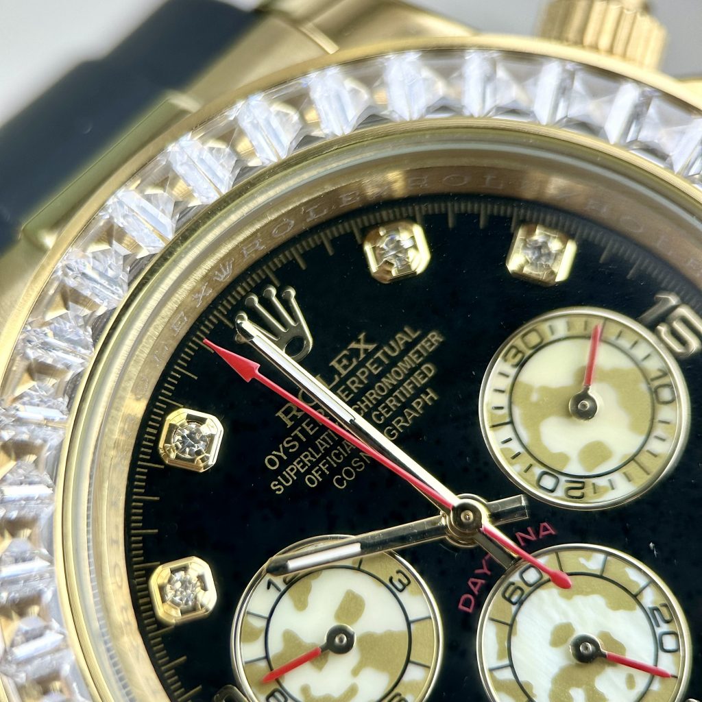Đồng hồ nam Rolex Daytona đính đá Super Fake 11 máy Nhật 40mm
