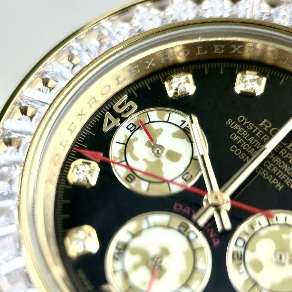 Đồng hồ nam Rolex Daytona đính đá Super Fake 11 máy Nhật 40mm