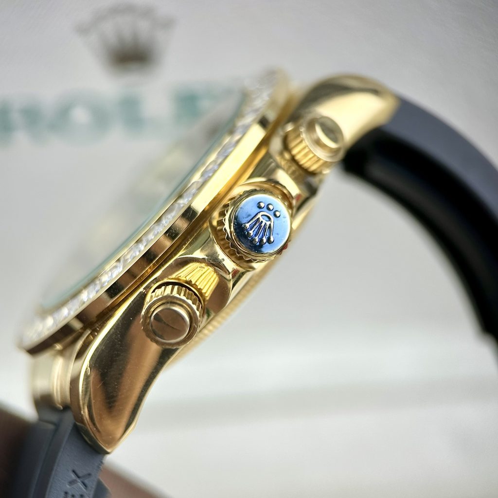 Đồng hồ nam Rolex Daytona đính đá Super Fake 11 máy Nhật 40mm