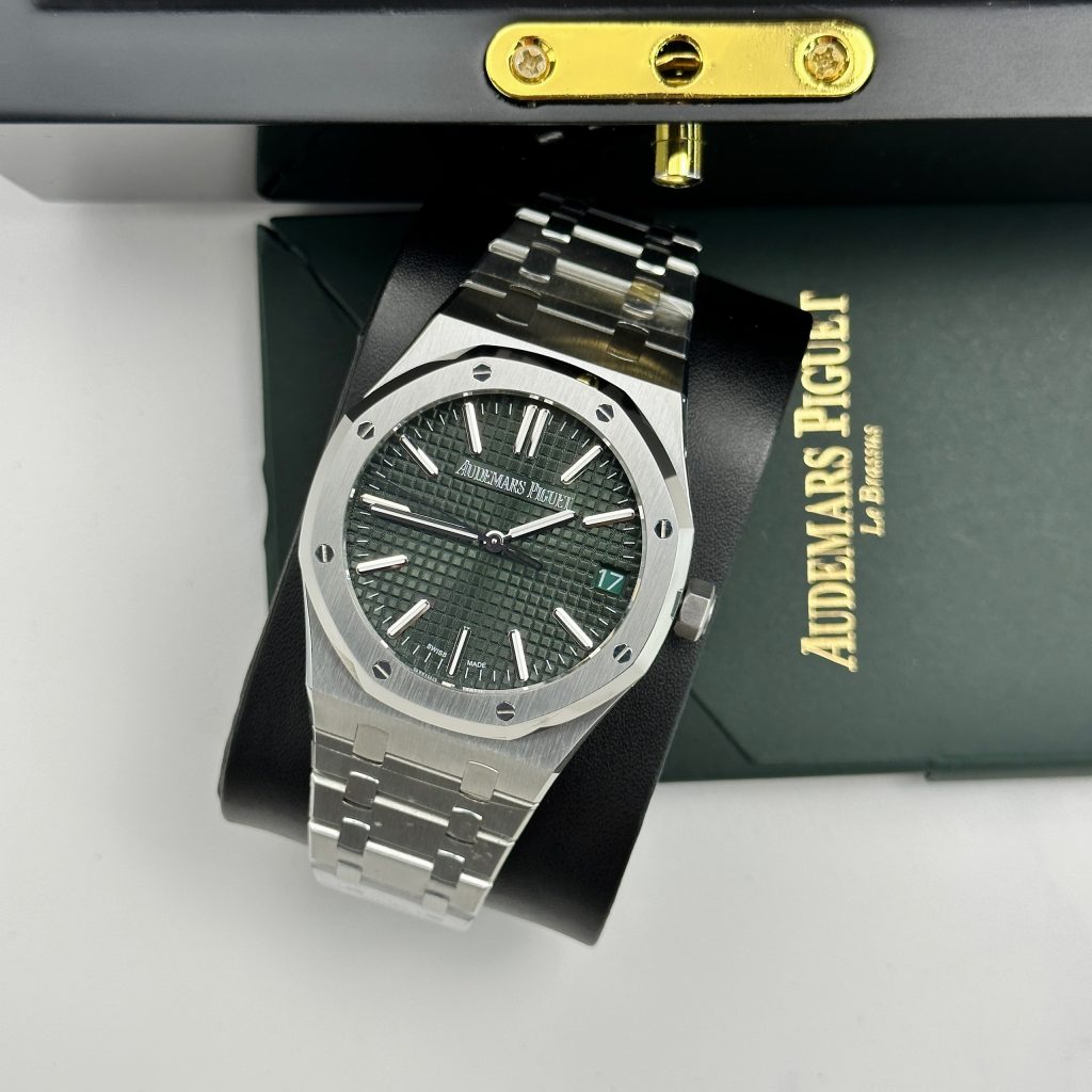 Đồng hồ Audemars Piguet Royal Oak nam máy cơ mặt xanh lá cây KZ 41mm
