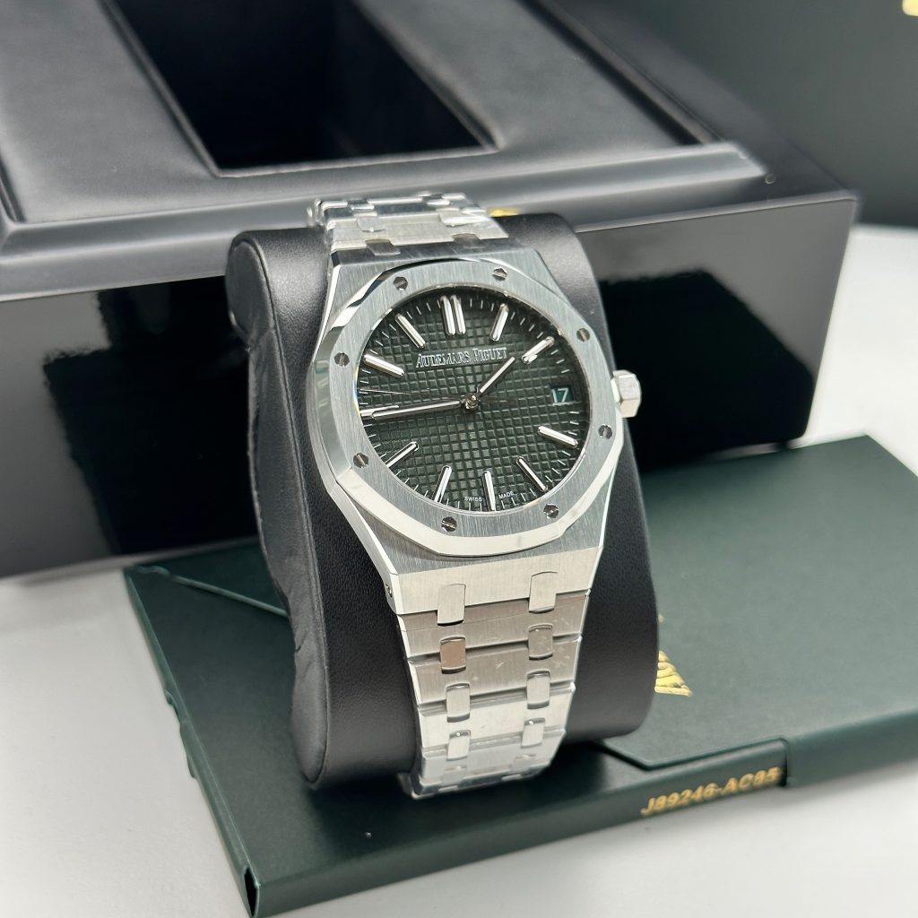 Đồng hồ Audemars Piguet Royal Oak nam máy cơ mặt xanh lá cây KZ 41mm