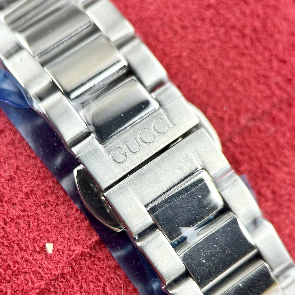 Đồng hồ Gucci nữ mặt khảm trai hình mèo màu hồng Like Auth 28mm