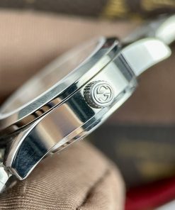 Đồng hồ Gucci nữ mặt khảm trai hình mèo màu hồng Like Auth 28mm