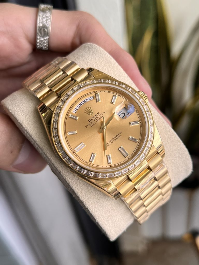 Đồng hồ Rolex Day-Date full Gold Replica 11 Thụy Sỹ EW Factory nam 40mm