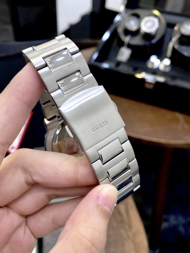 Đồng hồ nam Guess dây kim loại giá rẻ like auth 3 phiên bản 44mm