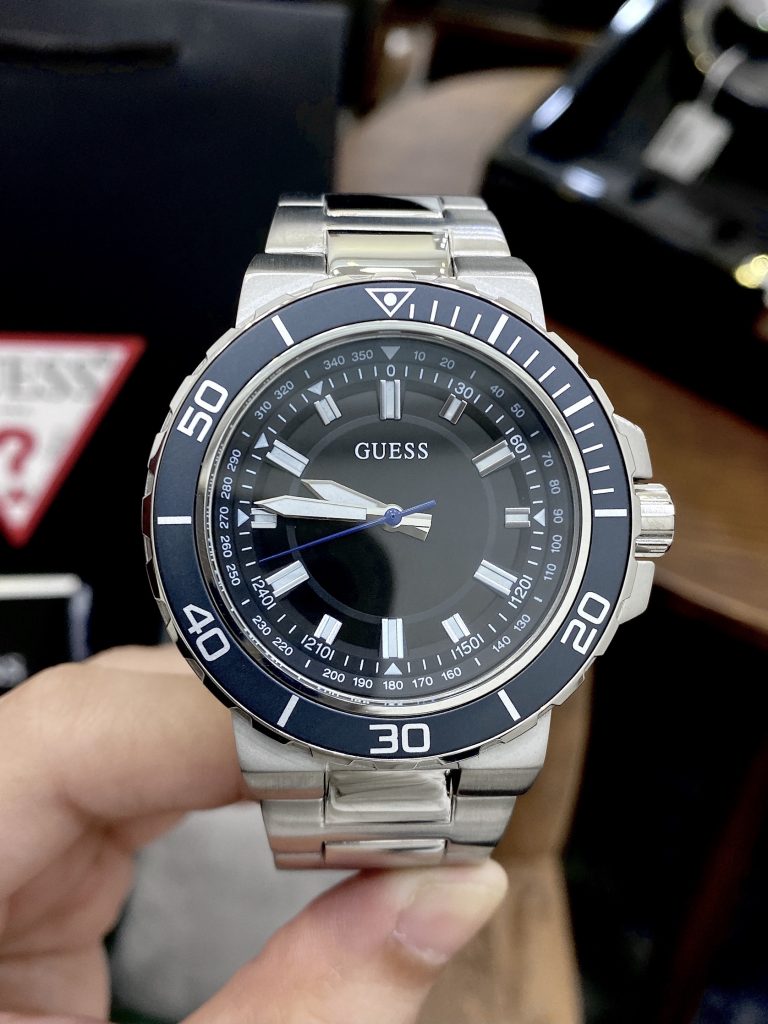 Đồng hồ nam Guess dây kim loại giá rẻ like auth 3 phiên bản 44mm