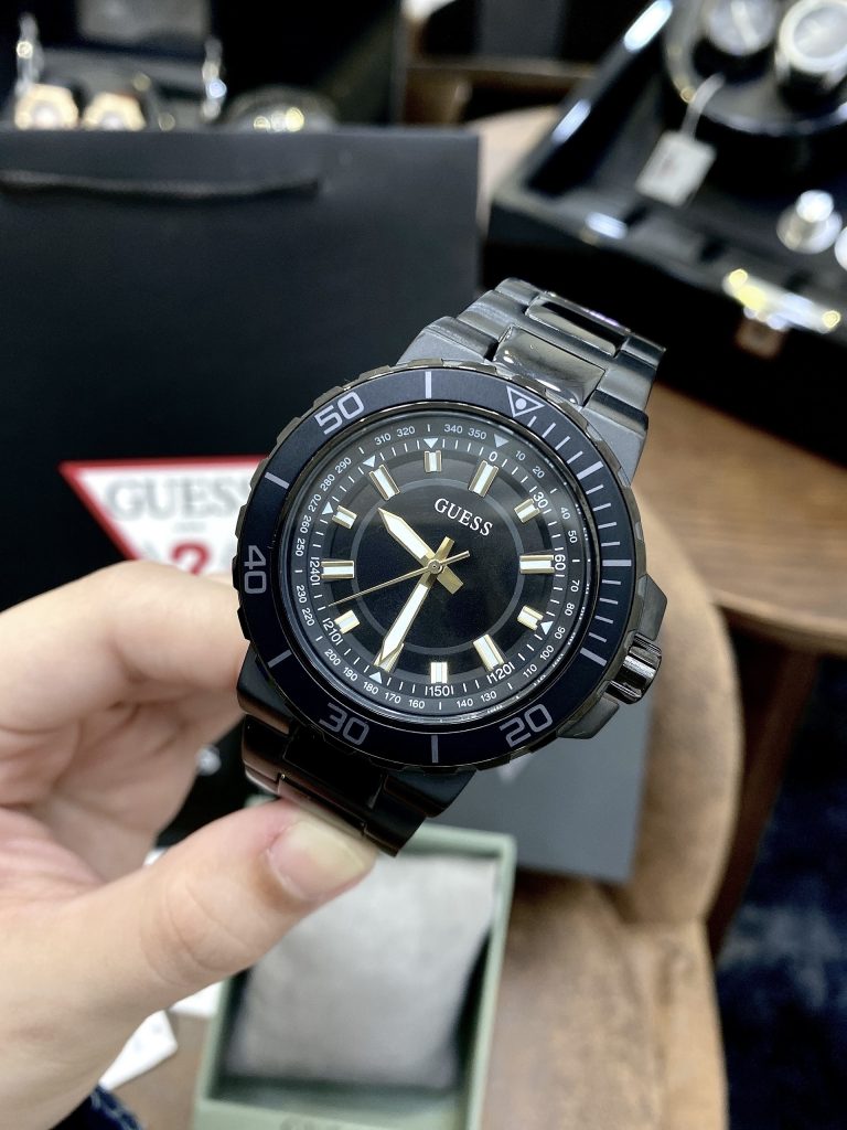 Đồng hồ nam Guess dây kim loại giá rẻ like auth 3 phiên bản 44mm