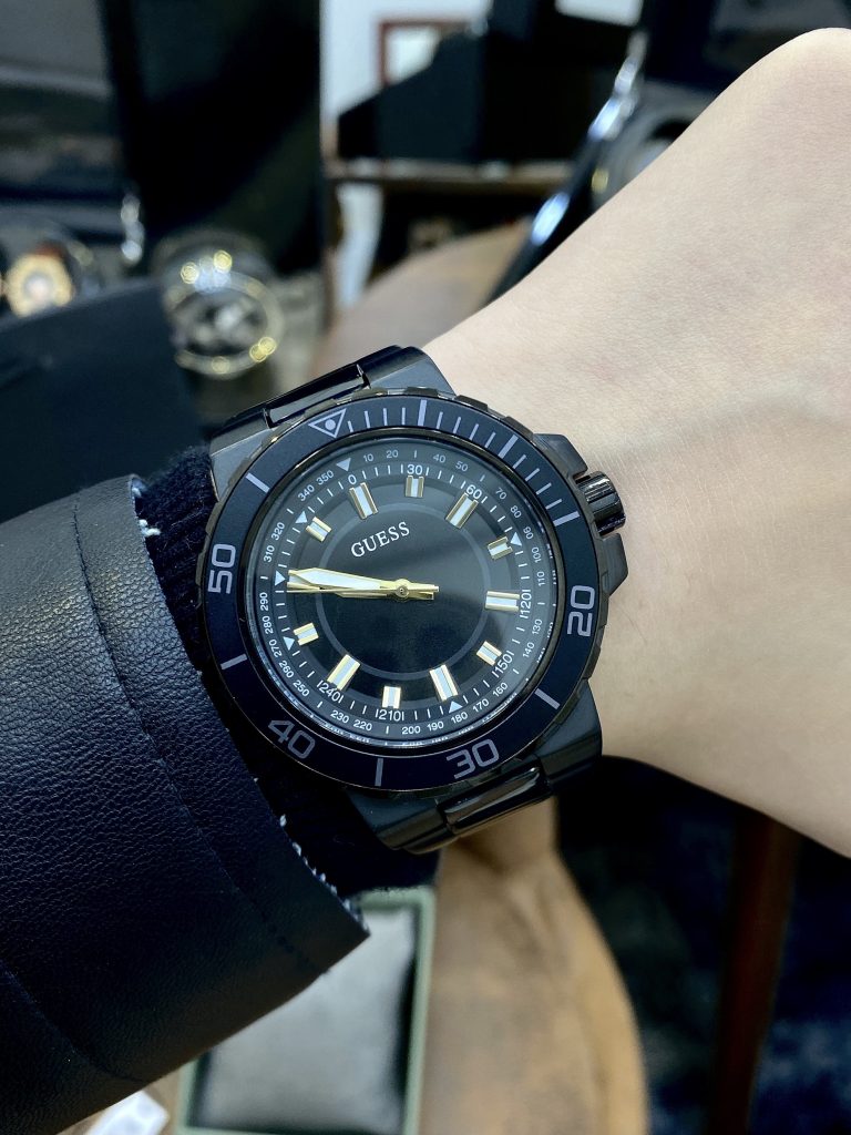 Đồng hồ nam Guess dây kim loại giá rẻ like auth 3 phiên bản 44mm