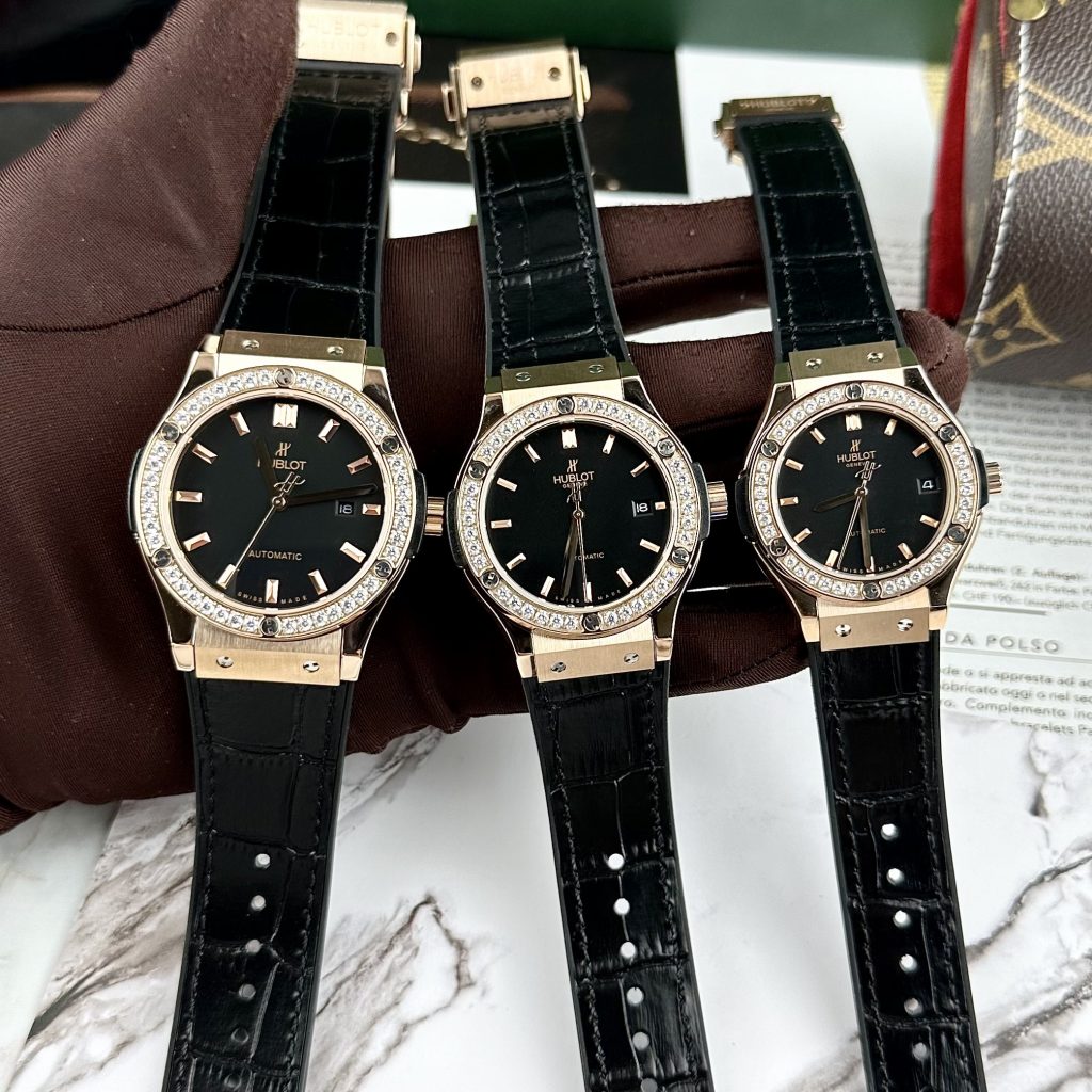 Đồng hồ Hublot Super Fake Nhật màu vàng king gold đủ size