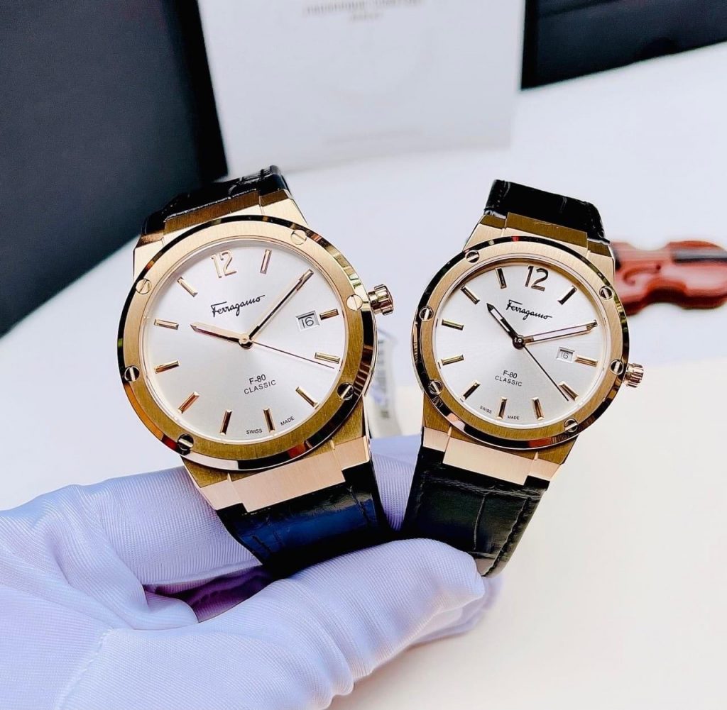 Đồng hồ Salvatore Ferragamo F80 Classic Like Auth màu đen giá rẻ