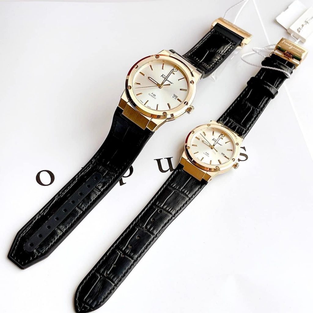 Đồng hồ Salvatore Ferragamo F80 Classic Like Auth màu đen giá rẻ