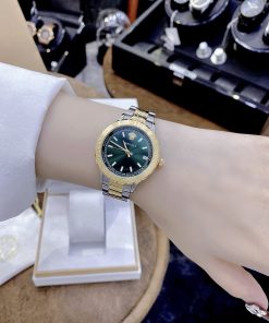 Đồng hồ Versace Hellenyium nữ like auth mặt xanh ngọc lục bảo