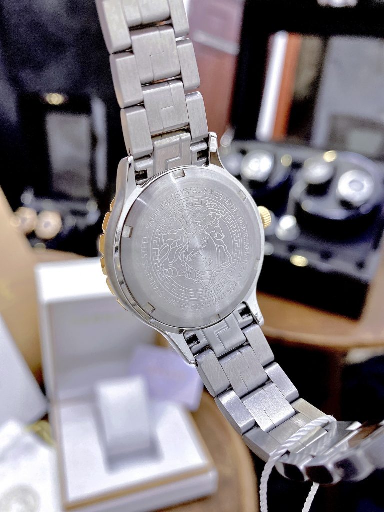 Đồng hồ Versace Hellenyium nữ like auth mặt xanh ngọc lục bảo