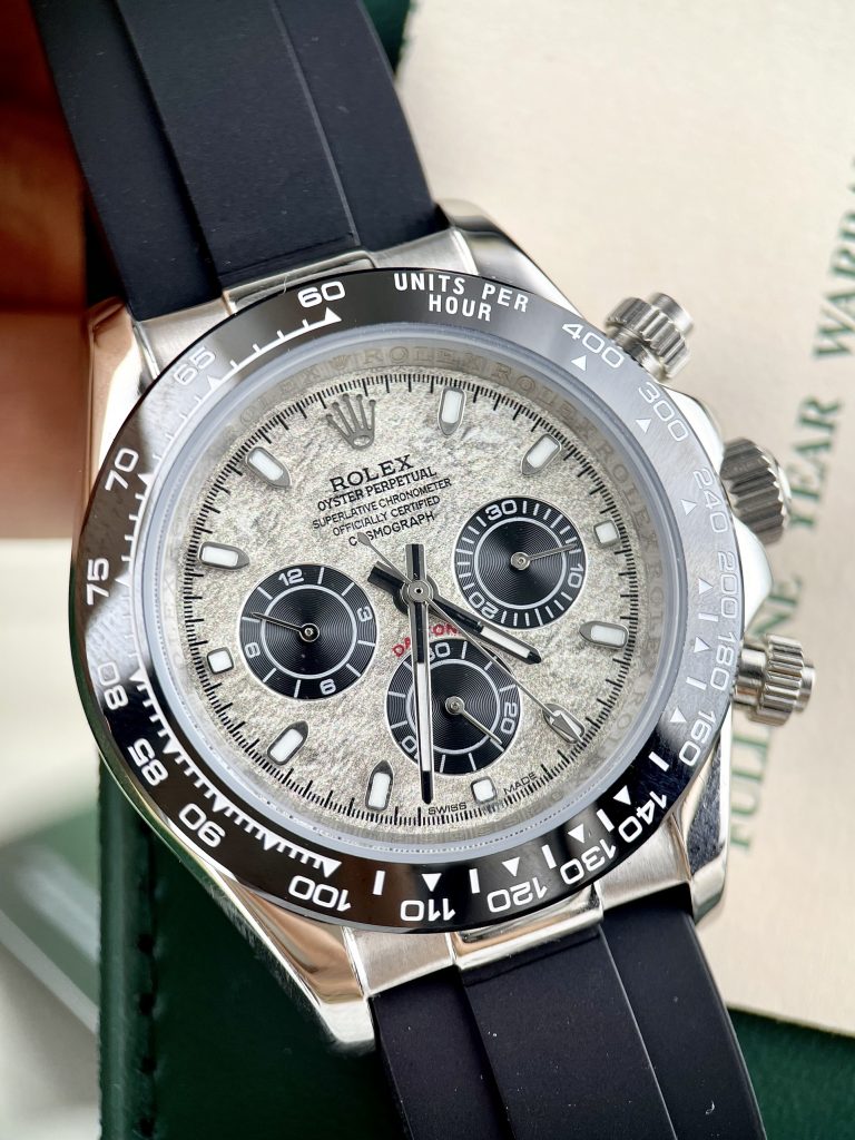 Đồng hồ mặt thiên thạch Rolex Daytona Fake cao cấp máy cơ Nhật