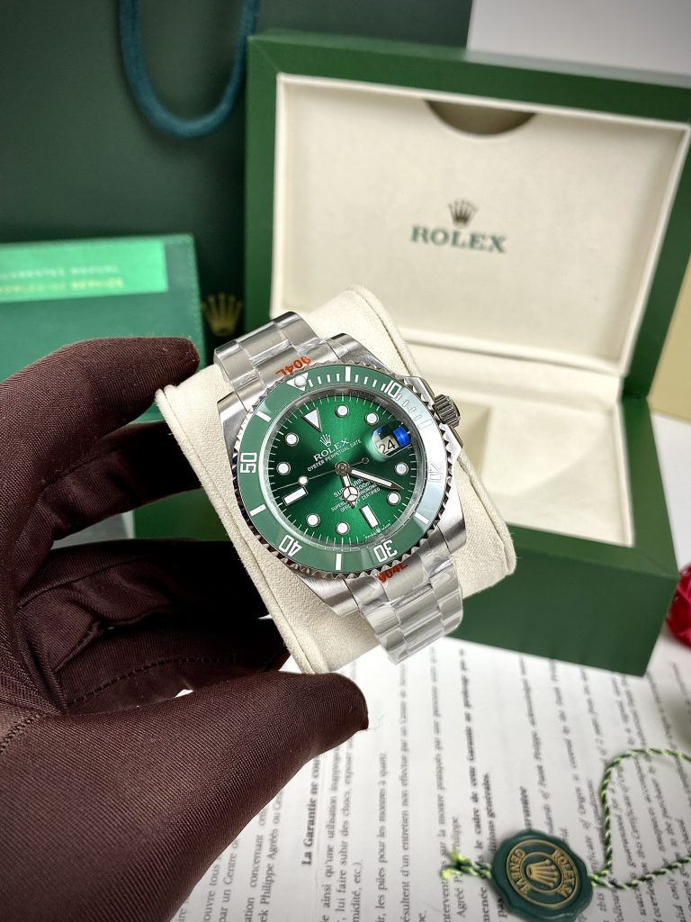 Đồng hồ nam Rolex Submariner Fake 11 máy cơ Nhật mặt xanh lá cây