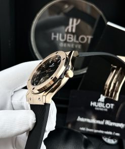Đồng hồ Hublot Automatic cơ lộ máy Nhật Fake cao cấp màu đen 42mm