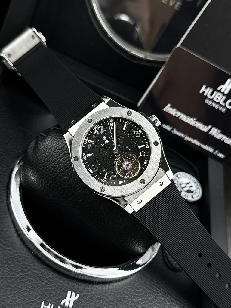 Đồng hồ Hublot Automatic cơ lộ máy Nhật Fake cao cấp màu đen 42mm
