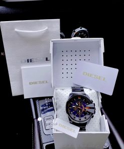 Đồng hồ Diesel DZ-4391 Mega Chief nam giá rẻ màu đen Like Auth 48mm