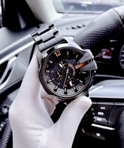 Đồng hồ Diesel DZ-4391 Mega Chief nam giá rẻ màu đen Like Auth 48mm