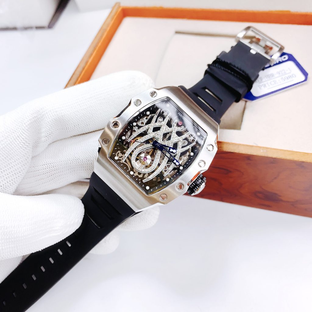 Đồng Hồ Hanboro cơ nam automatic lộ máy chính hãng giá rẻ