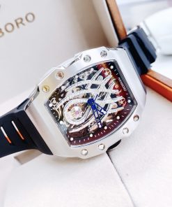 Đồng Hồ Hanboro cơ nam automatic lộ máy chính hãng giá rẻ