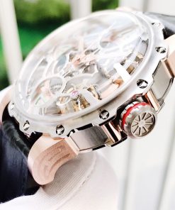 Đồng hồ cơ lộ máy Hanboro chính hãng Automatic màu demi 44mm