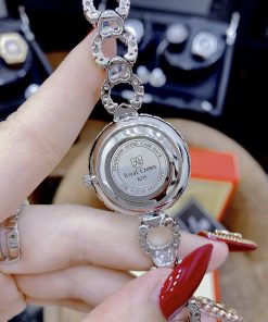 Đồng hồ Royal Crown nữ giá rẻ dây kim loại đính đá cao cấp 33mm