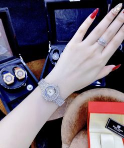 Đồng hồ nữ cao cấp Royal Crown đính đá mặt chải tia like auth