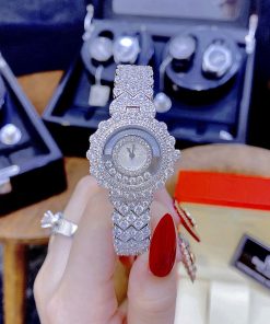 Đồng hồ nữ cao cấp Royal Crown đính đá mặt chải tia like auth