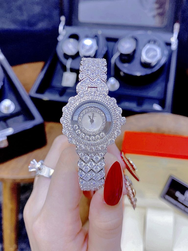Đồng hồ nữ cao cấp Royal Crown đính đá mặt chải tia like auth