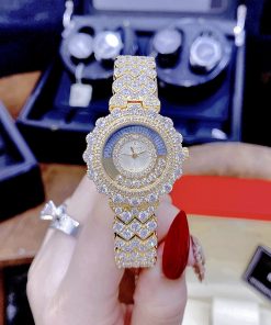 Đồng hồ nữ cao cấp Royal Crown đính đá mặt chải tia like auth