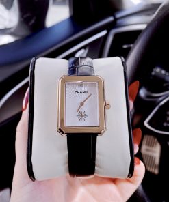 Đồng hồ nữ Chanel Boy Friend Like Auth giá rẻ màu vàng hồng 30x34mm