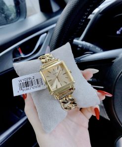 Đồng hồ nữ Guess Chain Bracelet dây kim loại dạng xích mặt vuông 28x28mm