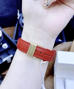 Đồng hồ nữ dây da màu đỏ Versace Daphnis like auth cao cấp