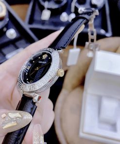 Đồng hồ nữ màu đen Versace Daphnis like auth máy pin Thụy Sỹ