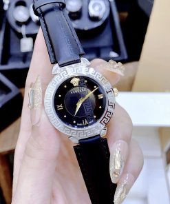 Đồng hồ nữ màu đen Versace Daphnis like auth máy pin Thụy Sỹ
