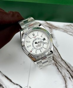 Đồng hồ Rolex Sky-Dweller Oyster Perpetual Gold Super Fake 2 màu 41mm