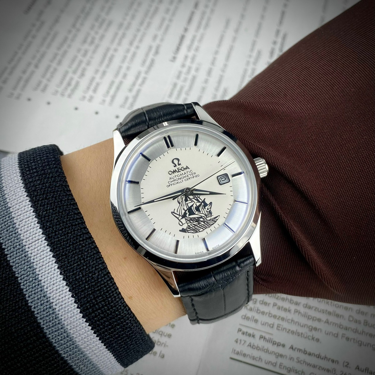 Đồng hồ Omega Automatic thuận buồm xuôi gió nam Fake 11 Nhật 40mm Đồng hồ Omega Automatic thuận buồm xuôi gió nam Fake 11 Nhật 40mm