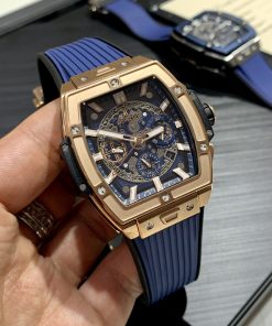 Đồng hồ Hublot Spirit of Big Bang King Gold Blue Replica 11 MS Factory