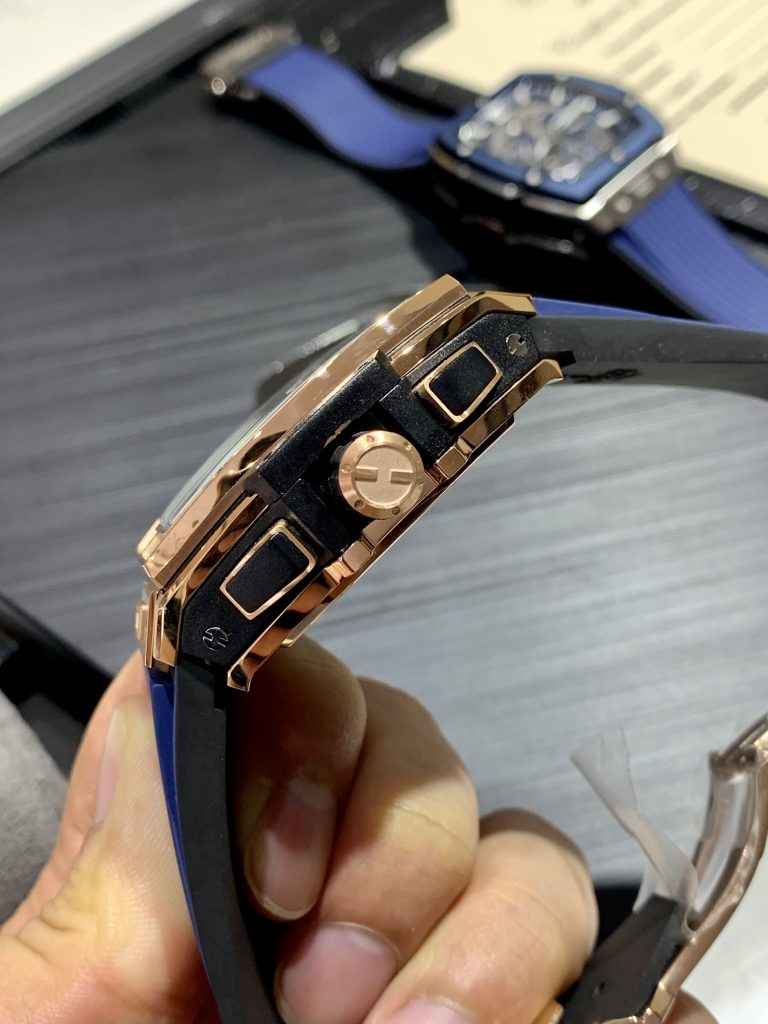 Đồng hồ Hublot Spirit of Big Bang King Gold Blue Replica 11 MS Factory