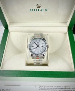 Đồng hồ nam Rolex Super Fake máy nhật Day-Date dây kim loại 40mm