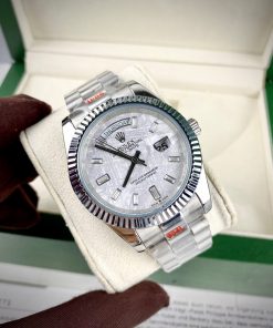 Đồng hồ nam Rolex Super Fake máy nhật Day-Date dây kim loại 40mm
