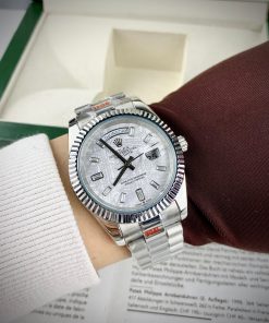 Đồng hồ nam Rolex Super Fake máy nhật Day-Date dây kim loại 40mm