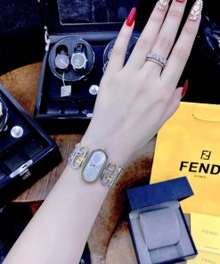 Đồng hồ nữ dây kim loại FENDI HORIZONTAL LADY WATCH like auth 20x35mm