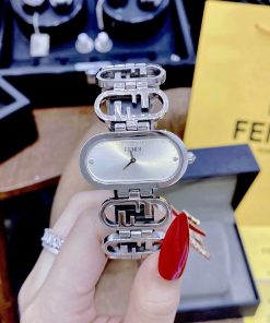 Đồng hồ nữ dây kim loại FENDI HORIZONTAL LADY WATCH like auth 20x35mm