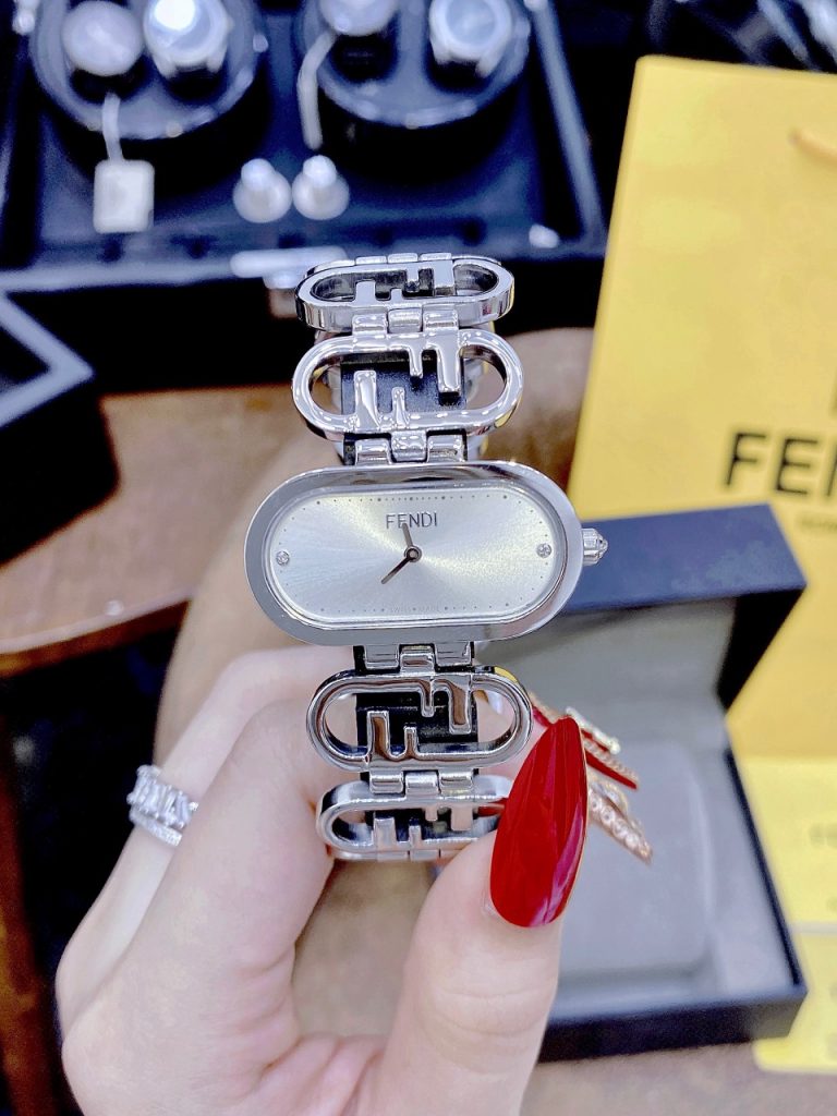 Đồng hồ nữ dây kim loại FENDI HORIZONTAL LADY WATCH like auth 20x35mm